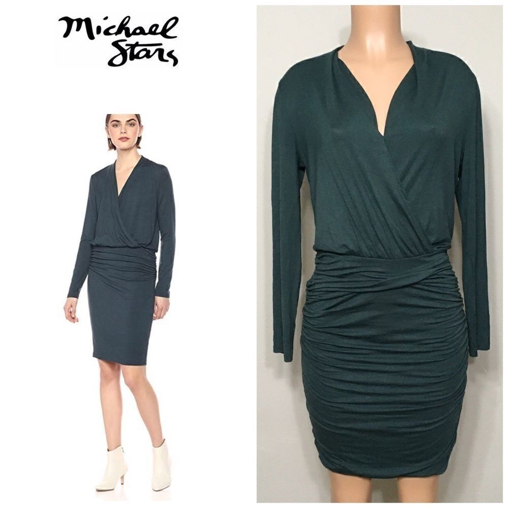 New. Michael Stars Jules long sleeve dress.